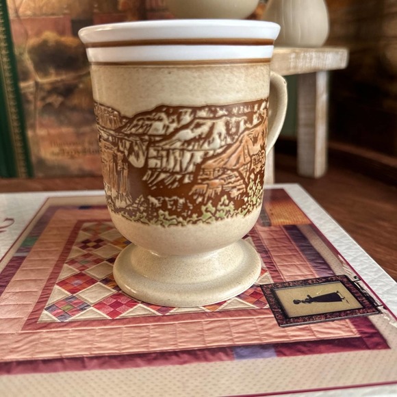 Rustic Grand Canyon embossed mug set of 2 - Picture 9 of 16